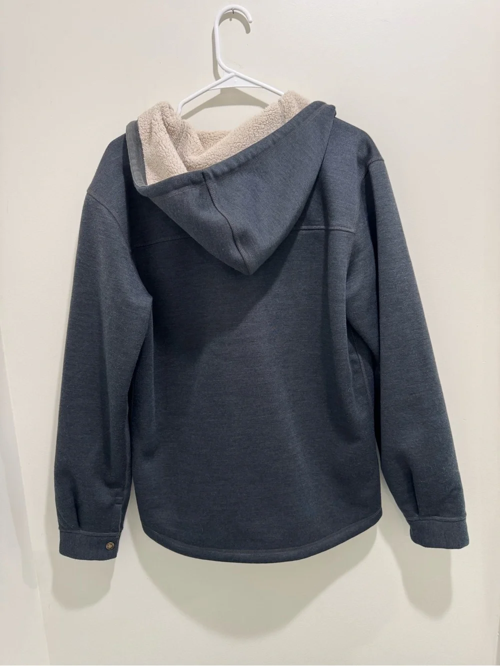 The North Face Sherpa Patrol Snap-Up Hoodie Jacket Gray Men’s Medium